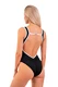 Nebbia One-piece Swimsuit Black French Style 460 Black
