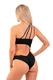 Nebbia One Shoulder Asymmetrical Monokini 459 Black