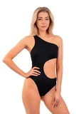 Nebbia One Shoulder Asymmetrical Monokini 459 Black