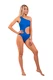 Nebbia One Shoulder Asymmetrical Monokini 459 Blue
