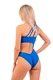 Nebbia One Shoulder Asymmetrical Monokini 459 Blue