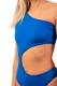 Nebbia One Shoulder Asymmetrical Monokini 459 Blue