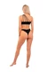 Nebbia One Shoulder Bandeau Bikini Top 448 Black