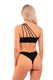 Nebbia One Shoulder Bandeau Bikini Top 448 Black
