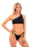 Nebbia One Shoulder Bandeau Bikini Top 448 Black