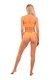 Nebbia One Shoulder Bandeau Bikini Top 449 Orange Neon