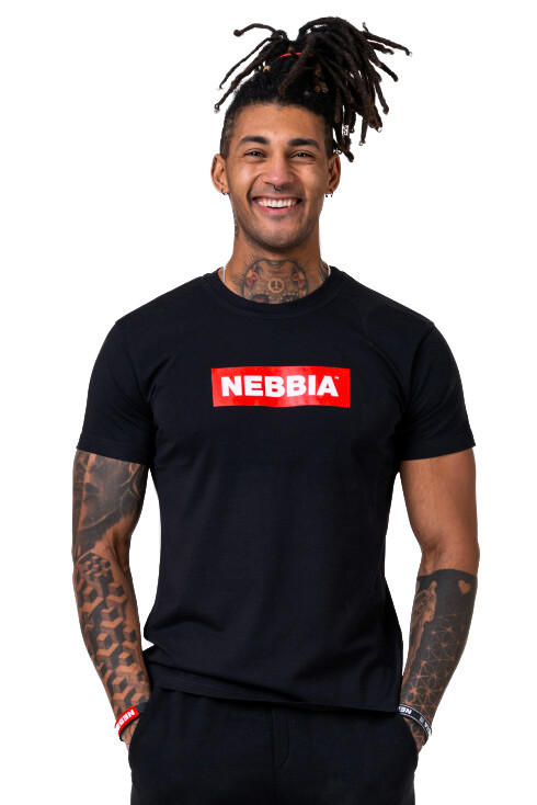 Nebbia Pánske tričko 593 blackddd