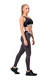 Nebbia Smart zip sportovní podprsenka black