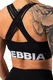 Nebbia Sportovní podprsenka se střihem Cross Back 410 black
