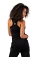 Nebbia Sportovní slim-fit crop tílko 422 black