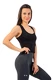 Nebbia Sportovní slim-fit crop tílko 422 black