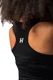 Nebbia Sportovní slim-fit crop tílko 422 black
