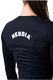Nebbia Sporty Hero crop top s dlouhým rukávem black