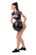 Nebbia Sporty Hero crop top s krátkým rukávem marron