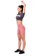 Nebbia Sporty Hero crop top s krátkým rukávem marron