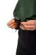 Nebbia Volná crop mikina s kapucí Iconic 421 dark green