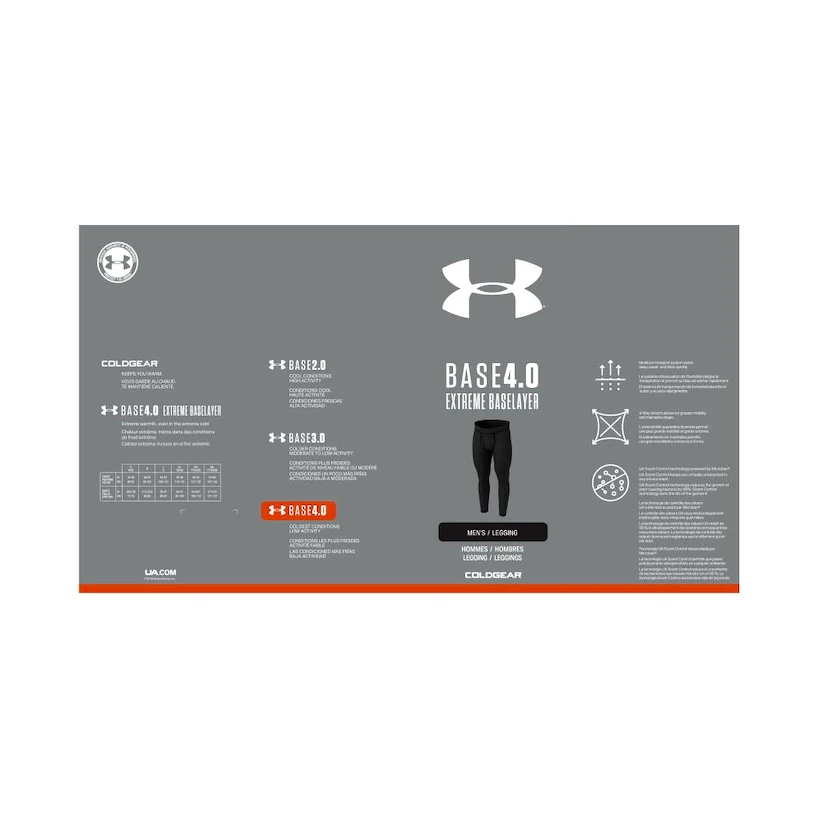 Nohavice Under Armour  Packaged Base 4.0 Legging Black S