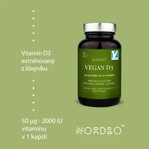 Nordbo  Vegan D3 90 kapslí