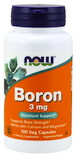 NOW Boron (bór) 3 mg 100 kapsúl
