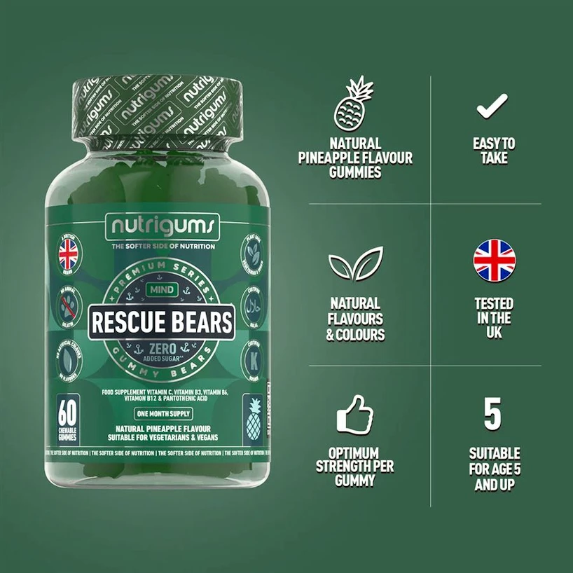 Nutrigums Rescue Bears 60 gummies