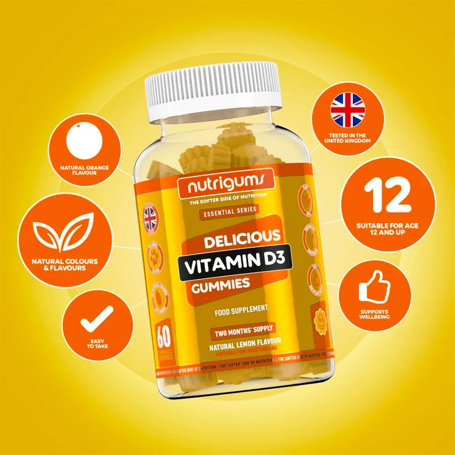 Nutrigums Vitamin D3 60 gummies