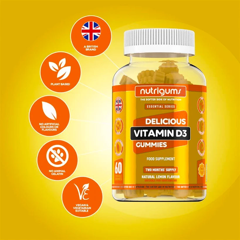 Nutrigums Vitamin D3 60 gummies