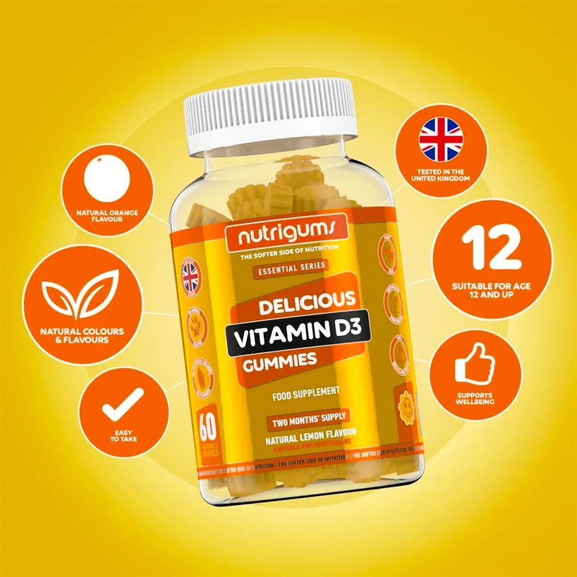Nutrigums Vitamin D3 60 gummies