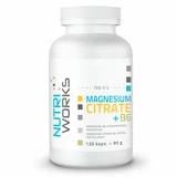 NutriWorks Magnesium Citrate + B6 120 kapsúl