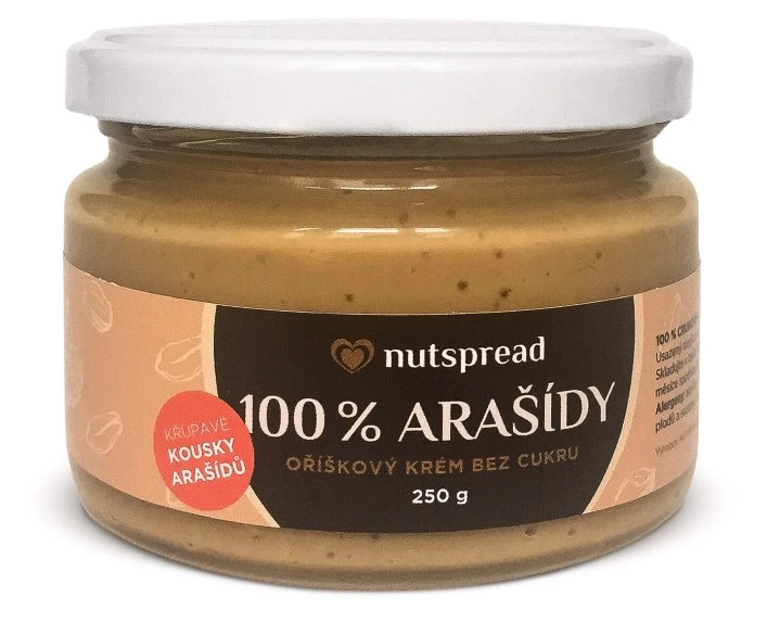 Nutspread  100% arašídové máslo crunchy 250 g