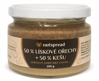 Nutspread 100% dvoubarevné lískooříškové máslo s kešu 250 g