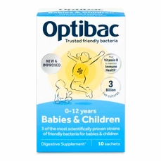 Optibac Babies & Children (Probiotika pro miminka a děti) 10 × 1,5 g 