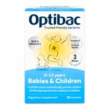 Optibac Babies & Children (Probiotika pro miminka a děti) 10 × 1,5 g 