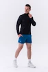 Pánska bunda Nebbia  Long sleeved w hoodie Sporty Zipper Jacket with side pockets “Control” 332 black