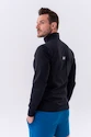 Pánska bunda Nebbia  Long sleeved w hoodie Sporty Zipper Jacket with side pockets “Control” 332 black