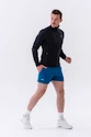 Pánska bunda Nebbia  Long sleeved w hoodie Sporty Zipper Jacket with side pockets “Control” 332 black