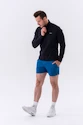 Pánska bunda Nebbia  Long sleeved w hoodie Sporty Zipper Jacket with side pockets “Control” 332 black