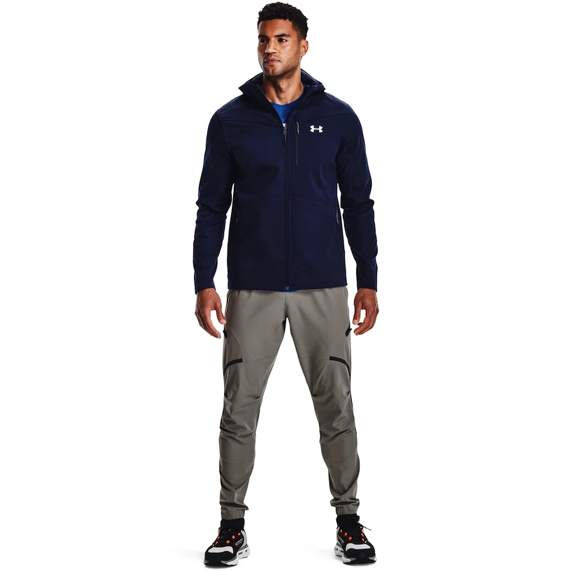 Pánska bunda Under Armour  CGI Shield Hooded FZ Midnight Navy S