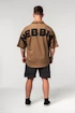 Pánska košeľa Nebbia  Washed-off Oversized Shirt 90s THROWBACK 347 Light Brown