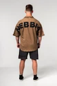 Pánska košeľa Nebbia  Washed-off Oversized Shirt 90s THROWBACK 347 Light Brown