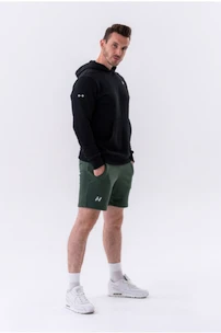 Pánska mikina Nebbia  Pull-over Hoodie with a Pouch Pocket 331 black
