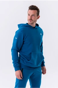 Pánska mikina Nebbia  Pull-over Hoodie with a Pouch Pocket 331 blue