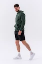 Pánska mikina Nebbia  Pull-over Hoodie with a Pouch Pocket 331 dark green