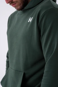 Pánska mikina Nebbia  Pull-over Hoodie with a Pouch Pocket 331 dark green XL
