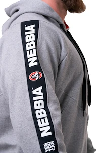Pánska mikina Nebbia  Unlock the Champion hoodie 194 light grey
