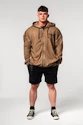 Pánska mikina Nebbia  Washed-off Zip Up Hoodie GYM BRO 362 Light Brown
