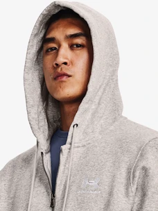 Pánska mikina Under Armour  Essential Fleece FZ Hood-GRY L