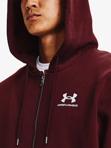 Pánska mikina Under Armour  Essential Fleece FZ Hood-RED S