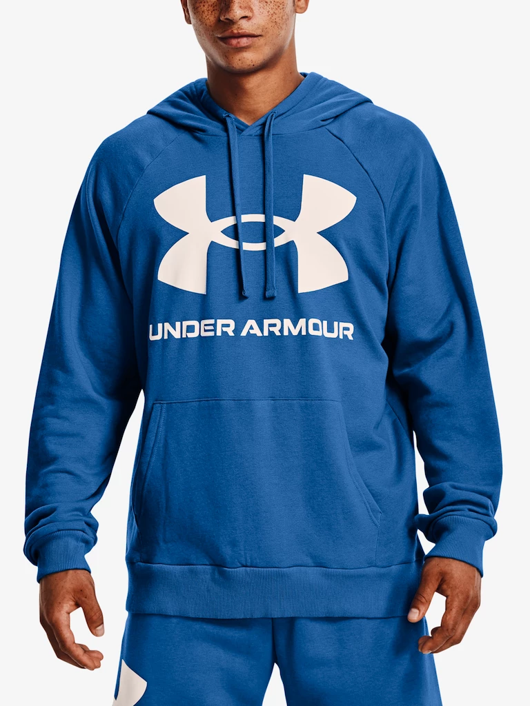 Pánska mikina Under Armour  Rival Fleece Big Logo HD-BLU