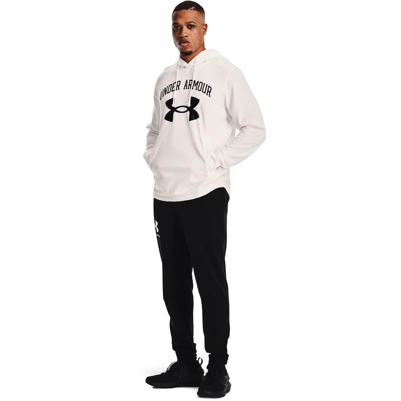 Pánska mikina Under Armour  RIVAL TERRY BIG LOGO HD white XXL