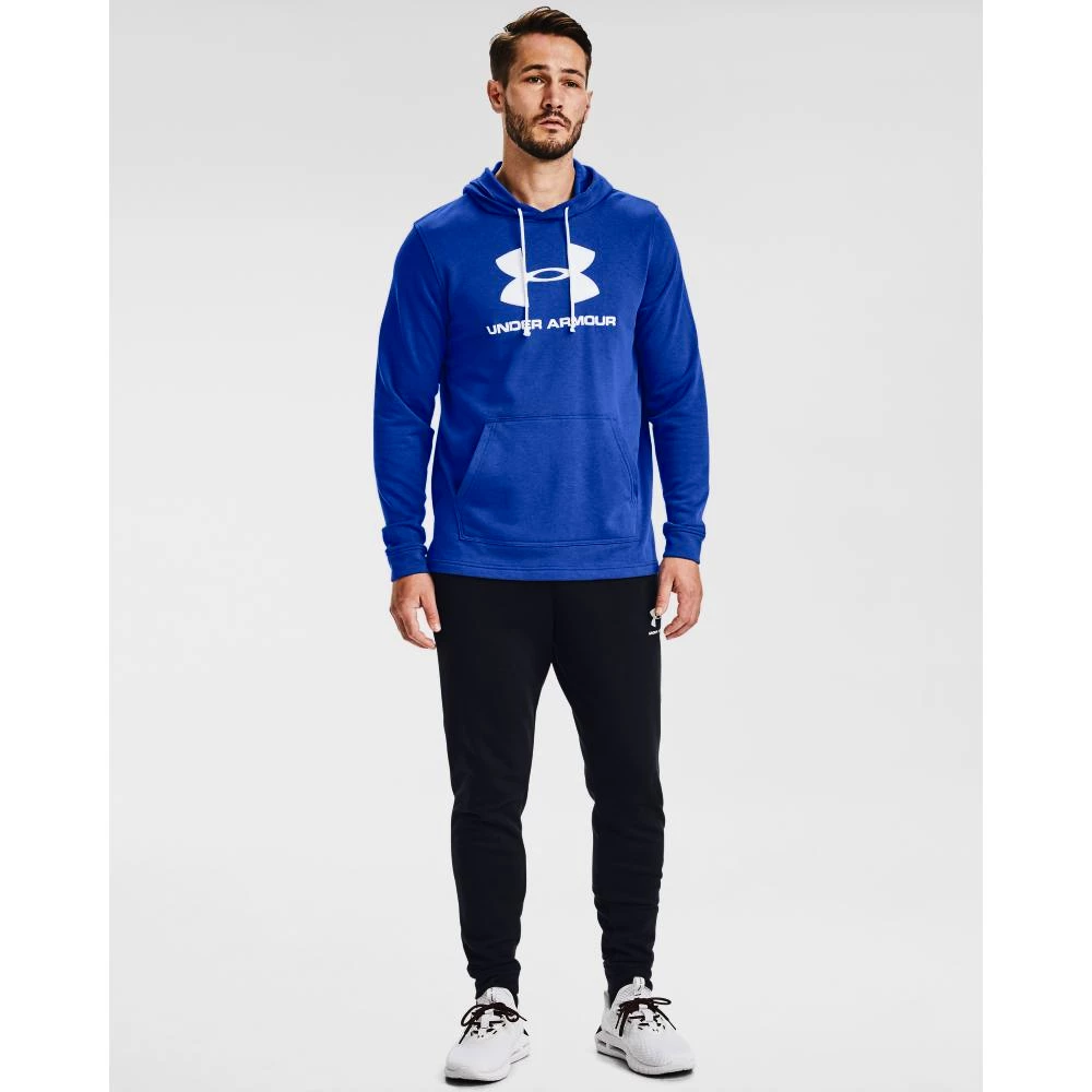 Pánska mikina Under Armour  SPORTSTYLE TERRY LOGO HOODIE blue